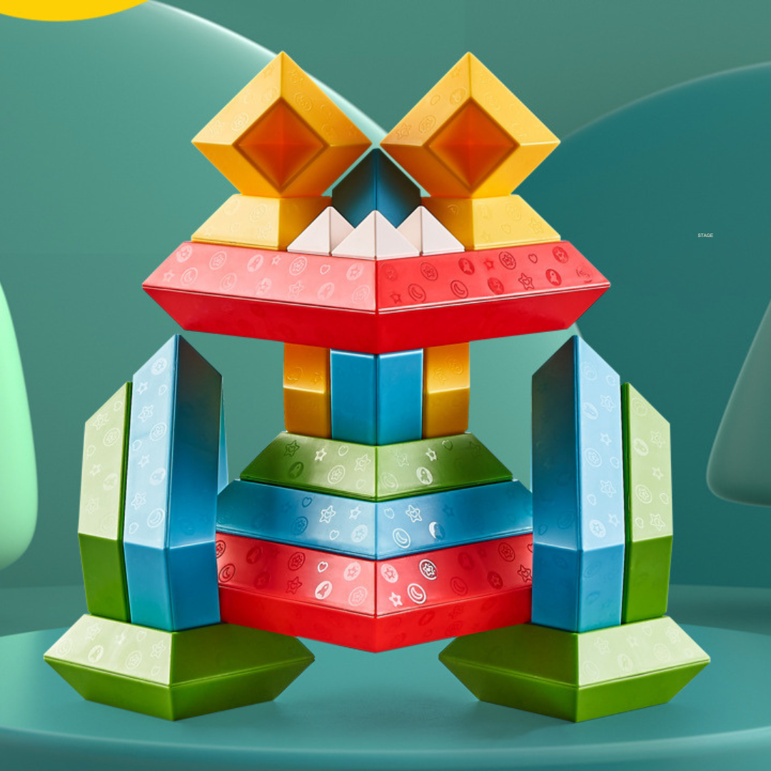 Child-Friendly Montessori Stacking Stones