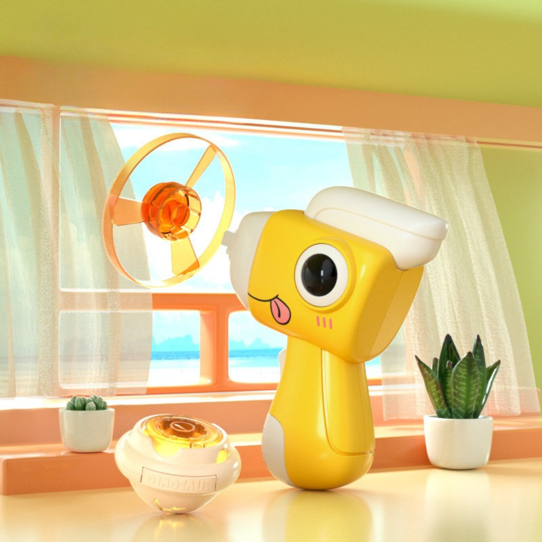 2in1 Dino Spinning Top and Frisbee Launcher Toy