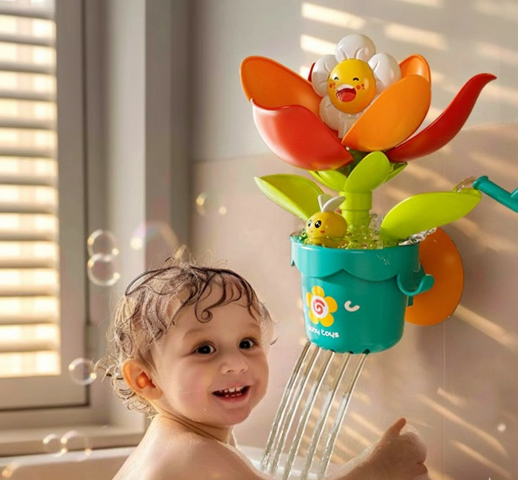 Flower Fun Bath Toy with Watering Can!
