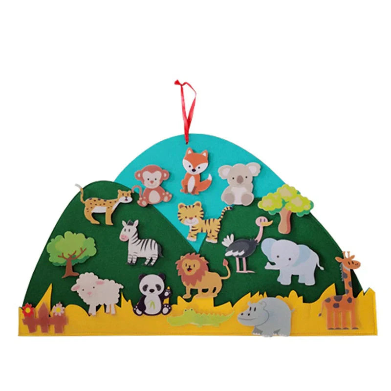 DIY Animal Kingdom | Felt Animal Wall Hanger