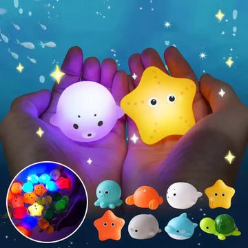 Glowing bath animals