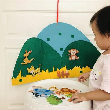 DIY Animal Kingdom | Felt Animal Wall Hanger