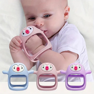 Cute Penguin Silicone Teething Ring