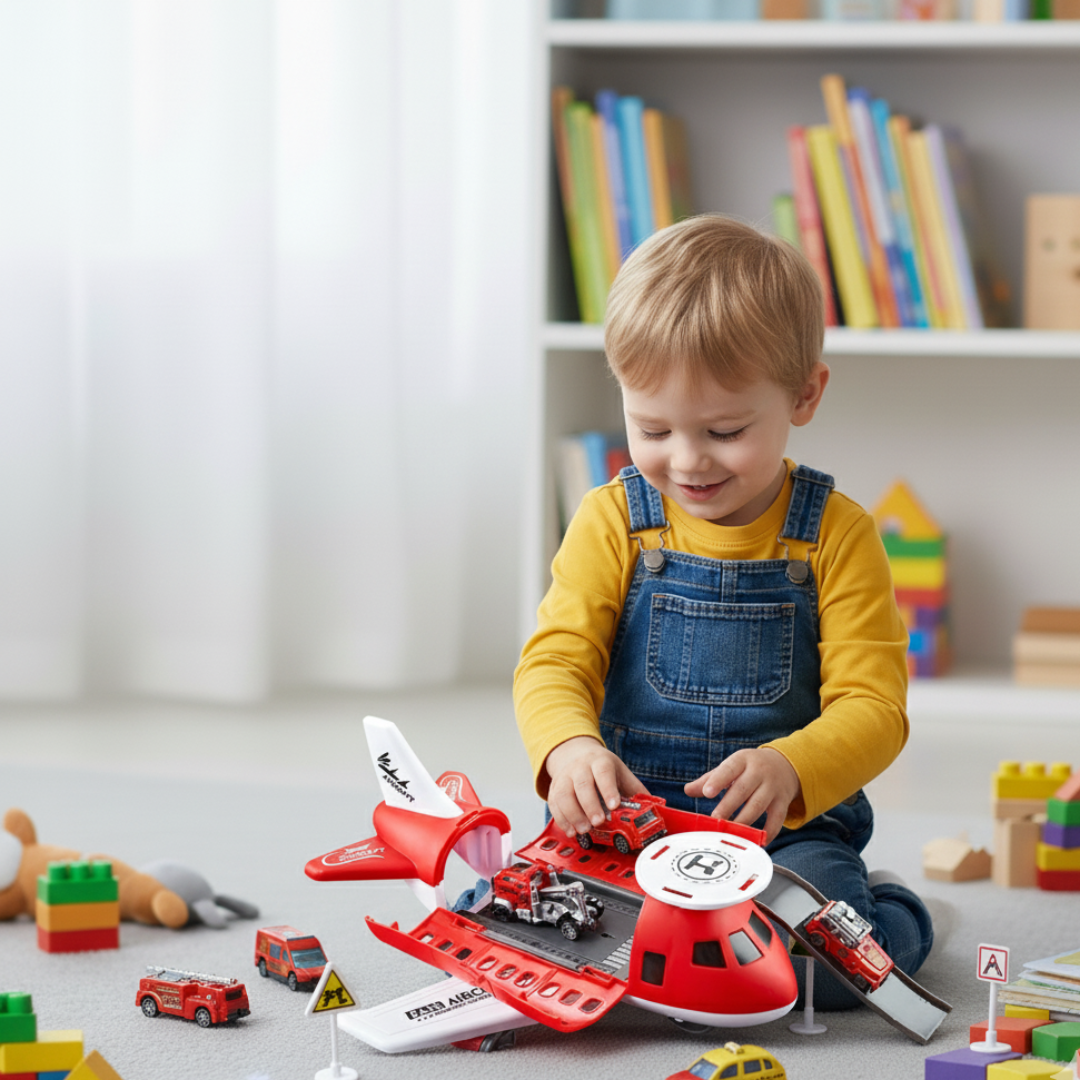 Aircraft and Vehicle Play Set