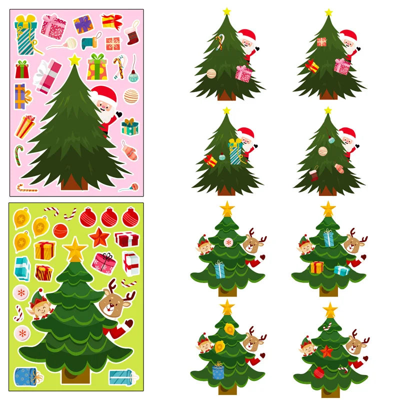 DIY Christmas Tree Sticker Kit