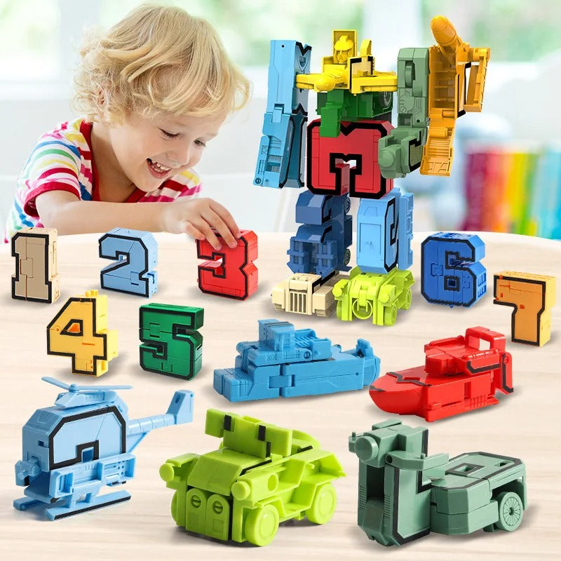 Construction Action Figure with Numbers