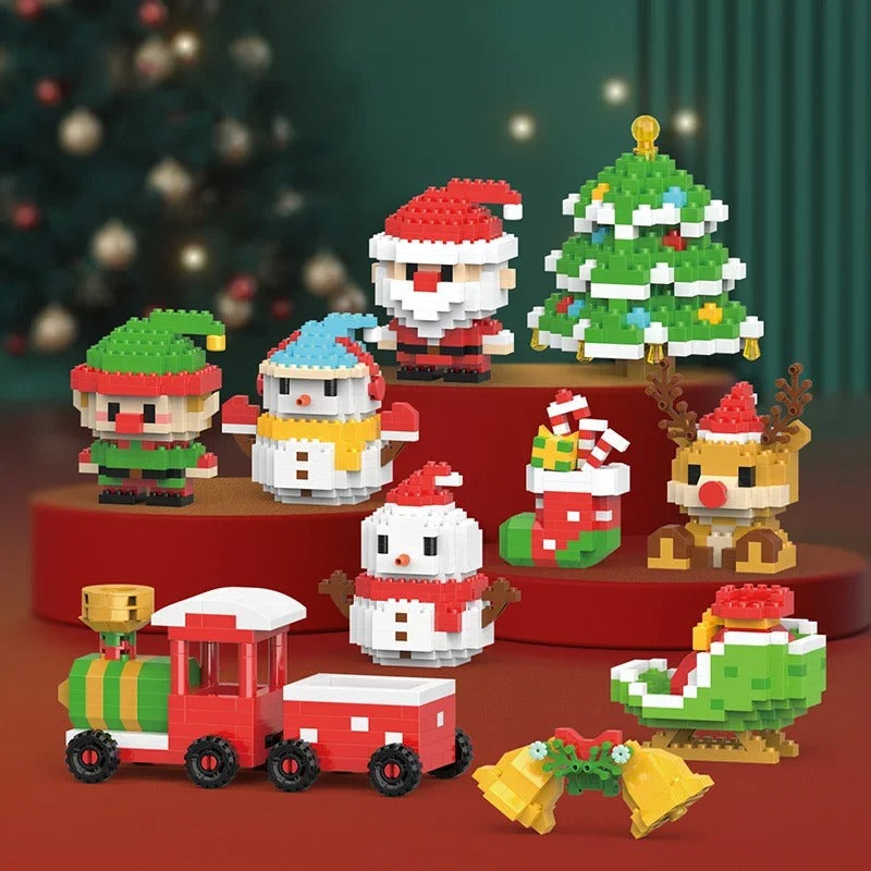 Building block Christmas figures – fun for the whole family