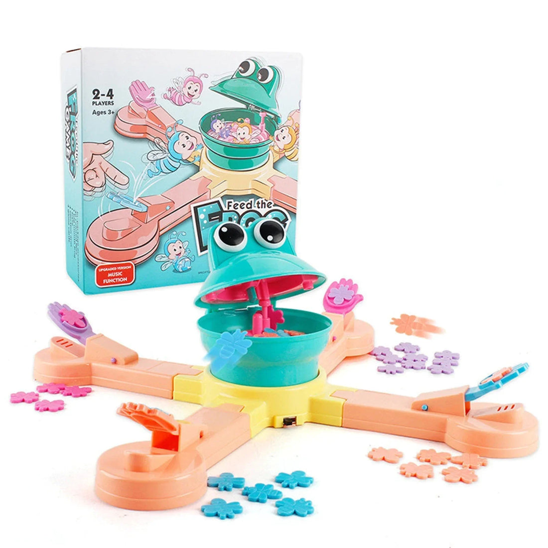 Frog Catapult - Shoot the Insects into the Frog’s Mouth - Family Game